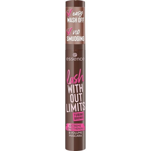 Essence Mascara Lash Without Limits Tubing Brown Extreme Lengthening & Volume 05 Brown 13ml