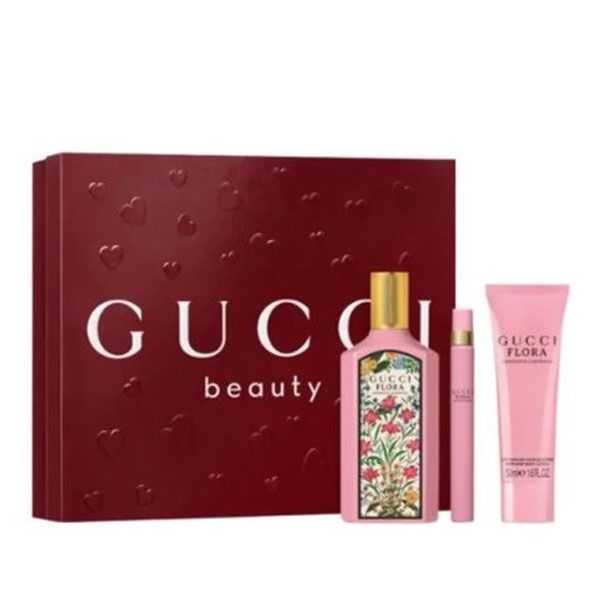 Gucci Flora Gorgeous Gardenia Set (Apa de Parfum 100ml + Apa de Parfum 10ml + Lotiune de Corp 50ml)