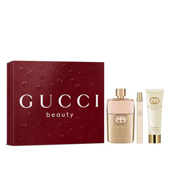 Gucci Guilty Pour Femme Set (Apa de Parfum 90ml + Apa de Parfum 10ml + Lotiune de Corp 50ml)