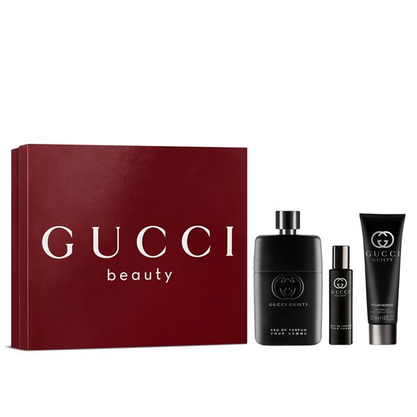 Gucci Guilty Pour Homme Set (Apa de Parfum 90ml + Apa de Parfum 15ml + Gel de Dus 50ml)