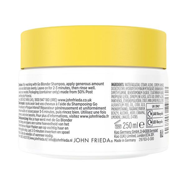 John Frieda Go Blonder Intensive Repair Masca Par Blond 250ml detalii