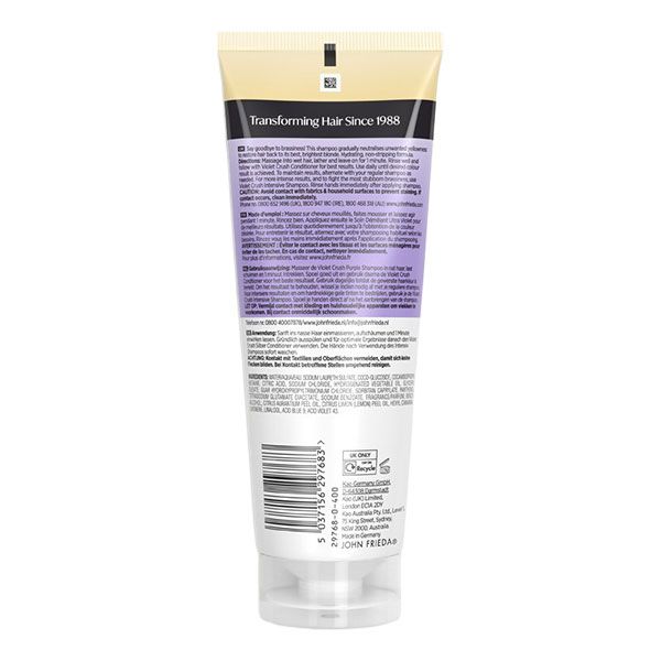 John Frieda Violet Crush Sampon Violet pentru Par Blond 250ml detalii