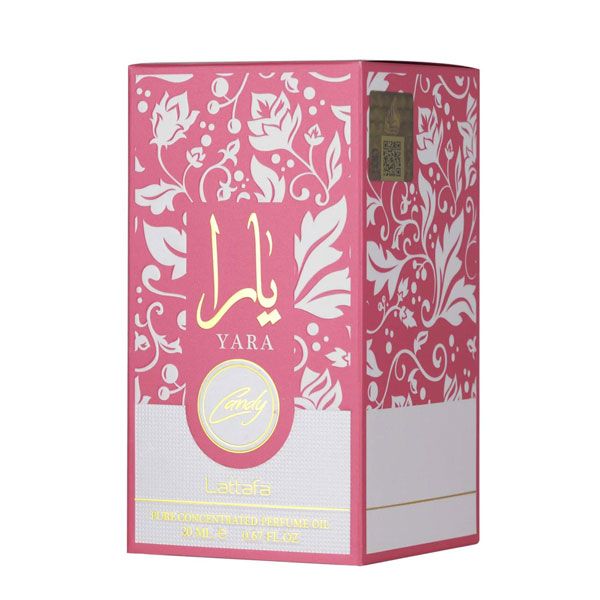 Lattafa Yara Candy Ulei de Parfum 20ml ambalaj