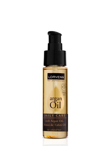 Lorvenn Argan Oil Daily Care Travel Size Ulei pentru Par Vopsit 50ml