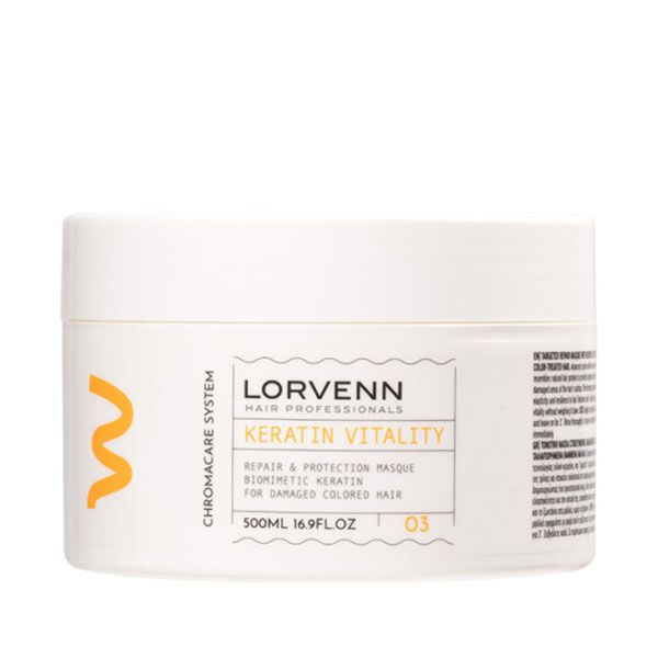 Lorvenn Keratin Vitality Repair & Energy Masca pentru Par Deteriorat 500ml