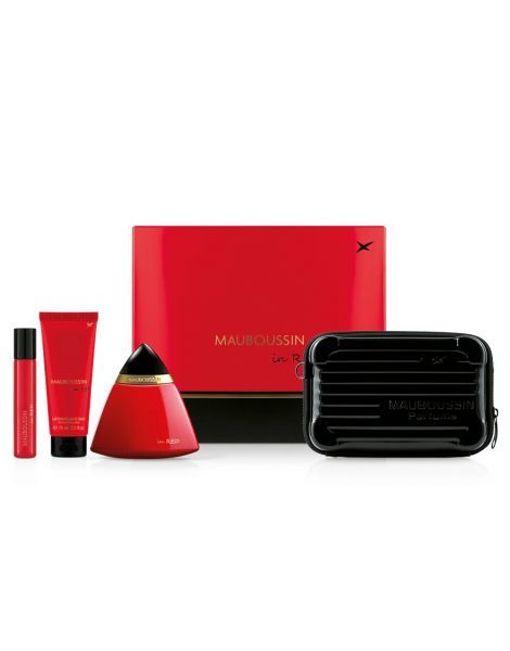 Mauboussin In Red Set (Apa de Parfum 100ml + Apa de Parfum 20ml + Lotiune de Corp 75ml + Pouch) 