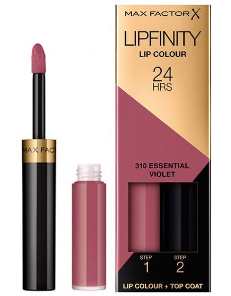 Max Factor Lipfinity Lip Colour 24H Ruj Rezistent 310 Essential Violet 2.3ml+1.9g