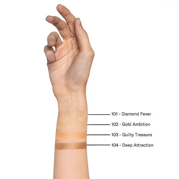 Mesauda Iluminator Highlighter Lust For Shine 102 Gold Ambition 5.5g Aplicat pe piele