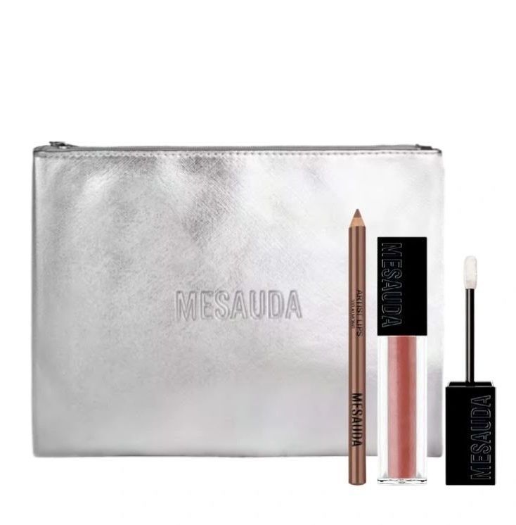 Mesauda Set (Creion de Buze Artist Lips 103 Almond 1.14g + Gloss Matrix 104 Honey Love 5ml)