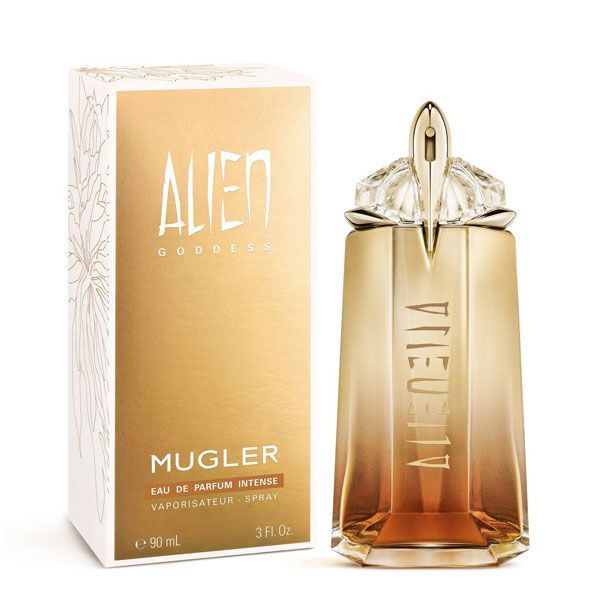 Mugler Alien Goddess Intense Apa de Parfum 90ml pentru femei detalii ambalaj produs