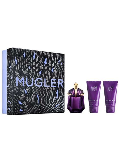 Mugler Alien Set (Apa de parfum 30ml + lotiune de corp + gel de dus)