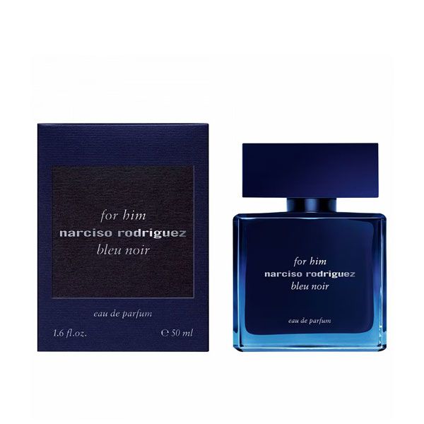 Narciso Rodriguez Bleu Noir For Him Apa de Parfum 50ml pentru barbati detalii ambalaj