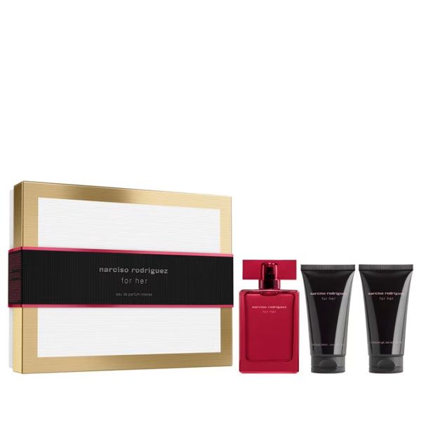 Narciso Rodriguez For Her Intense Set (Apa de Parfum 50ml + Lotiune de Corp 50ml + Gel de Dus 50ml)