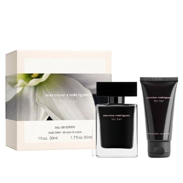 Narciso Rodriguez For Her Set (Apa de Toaleta 30ml + Lotiune de Corp 50ml)