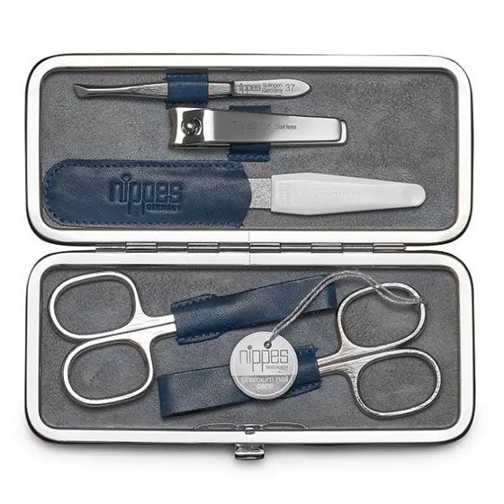 Nippes Set Manichiura Vintage 1032 Blue Cowhide