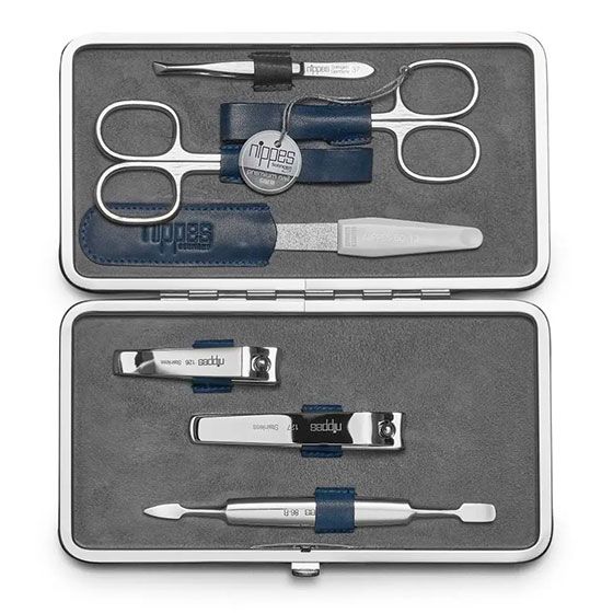 Nippes Set Manichiura Vintage 1033 Blue Cowhide