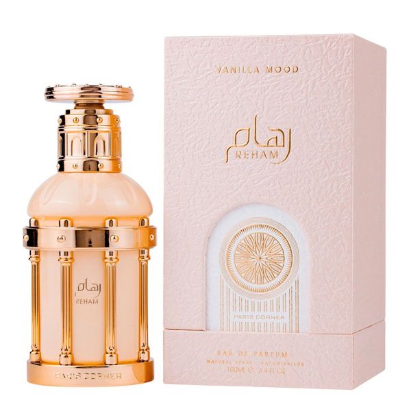 Paris Corner Reham Vanilla Mood Apa de Parfum Unisex 100ml ambalaj
