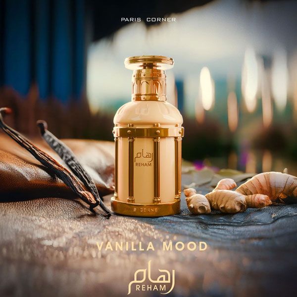 Paris Corner Reham Vanilla Mood Apa de Parfum Unisex 100ml prezentare