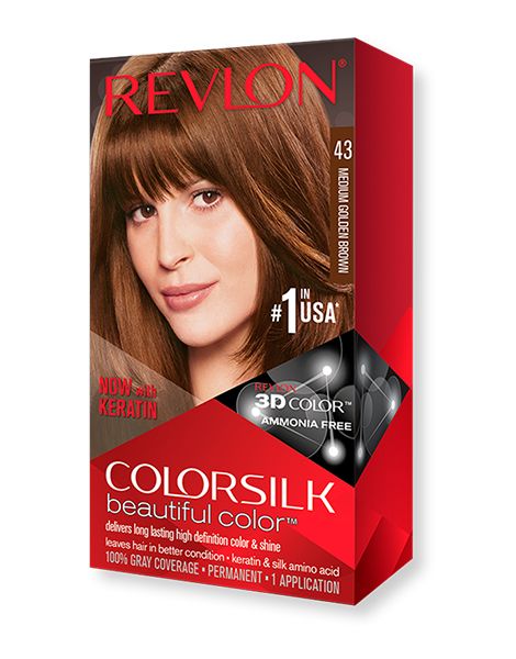 Revlon Colorsilk Vopsea de Par Fara Amoniac 43 Medium Gold Brown 309978695431