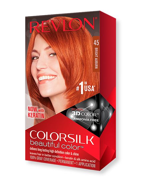 Revlon Colorsilk Vopsea de Par Fara Amoniac 45 Bright Auburn 309978695455