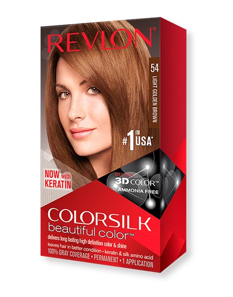 Revlon Colorsilk Vopsea de Par Fara Amoniac 54 Light Golden Brown 309978695547