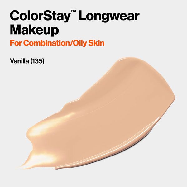 Revlon Fond de Ten ColorStay SPF15 Ten Gras Combinat 135 Vanilla 30ml nuanta