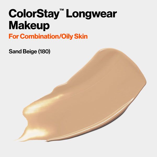 Revlon Fond de Ten ColorStay SPF15 Ten Gras Combinat 180 Sand Beige 30ml nuanta