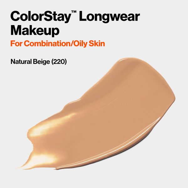 Revlon Fond de Ten ColorStay SPF15 Ten Gras Combinat 220 Natural Beige 30ml nuanta