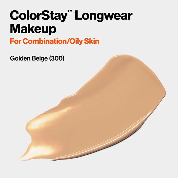 Revlon Fond de Ten ColorStay SPF15 Ten Gras Combinat 300 Golden Beige 30ml nuanta