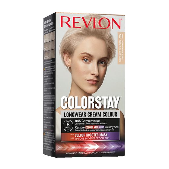 Revlon Vopsea de Par ColorStay Longwear Cream Colour 01 Ultra Light Ash Blonde