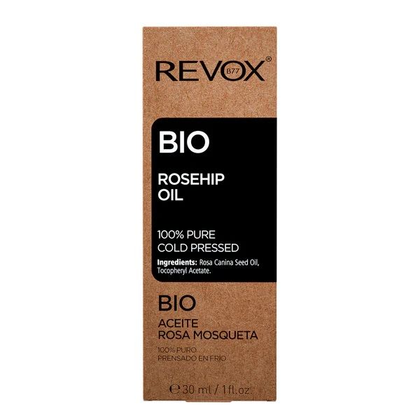 Revox Bio Rosehip Oil 100% Pure Cold Pressed Ulei din Seminte de Maces 30ml ambalaj
