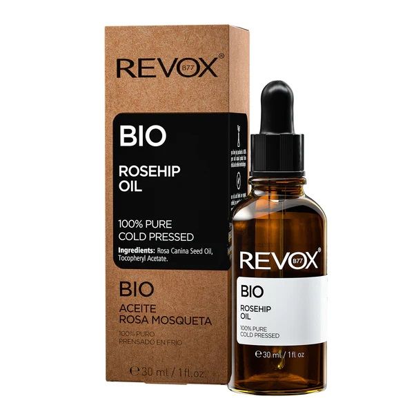 Revox Bio Rosehip Oil 100% Pure Cold Pressed Ulei din Seminte de Maces 30ml prezentare