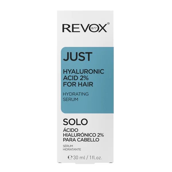 Revox Hair Just Hyaluronic Acid 2% For Hair Hydrating Serum Ser pentru Par Uscat 30ml ambalaj