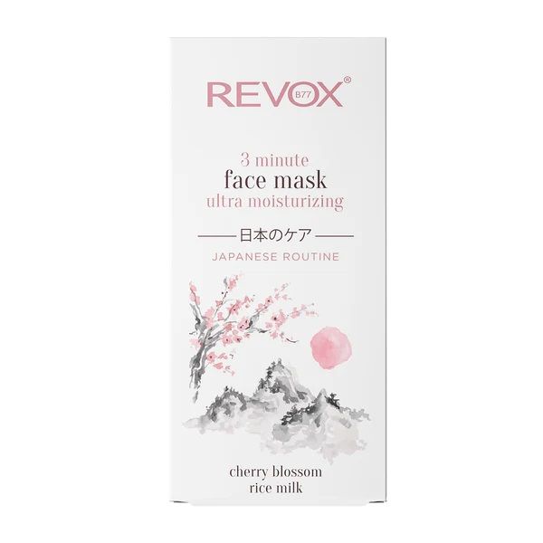 Revox Japanese Routine 3 Minutes Ultra Moisturizing Face Mask Masca pentru Ten 30ml ambalaj