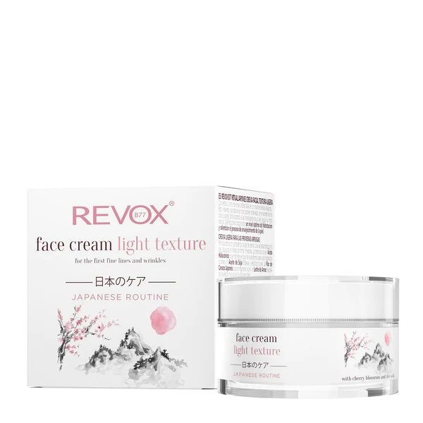Revox Japanese Routine Face Cream Light Texture Crema de Fata 50ml prezentare