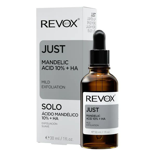 Revox Just Mandelic Acid 10% + HA Mild Exfoliation Ser Exfoliant 30ml prezentare