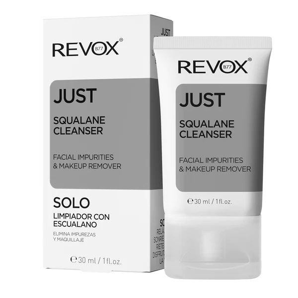 Revox Just Squalane Cleanser Makeup Remover Demachiant 30ml prezentare