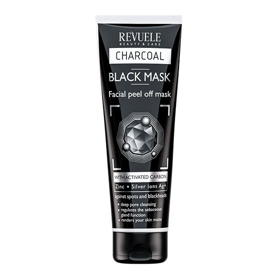 Revuele Black Mask Peel Off Charcoal Masca de Fata 80ml