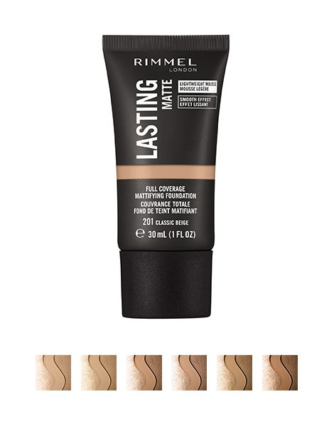 Rimmel Lasting Matte Foundation Fond de Ten Mat 30ml nuante