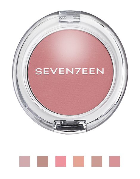 Seventeen Natural Matte Silky Blusher Fard de Obraz nuante