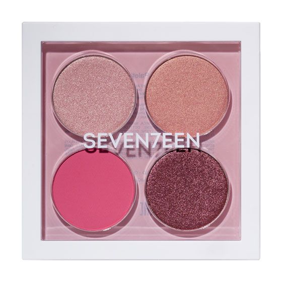 Seventeen Paleta de Farduri Vibrant Eyes Quad Palette 05 Rosy Nude 6.7g 2