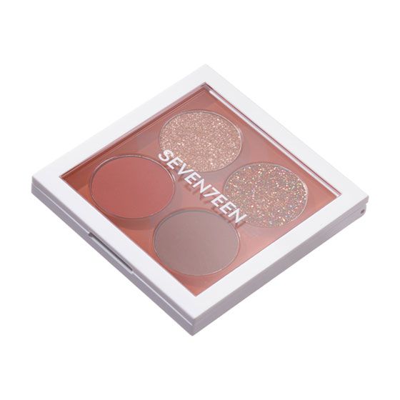 Seventeen Paleta de Farduri Vibrant Eyes Quad Palette 06 Warm Sunset 6.7g