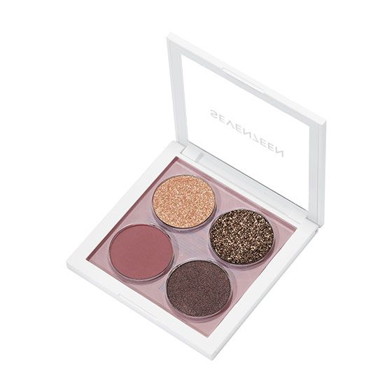 Seventeen Paleta de Farduri Vibrant Eyes Quad Palette 07 Nude Poetry 6.7g 1