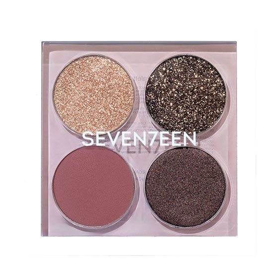 Seventeen Paleta de Farduri Vibrant Eyes Quad Palette 07 Nude Poetry 6.7g 2