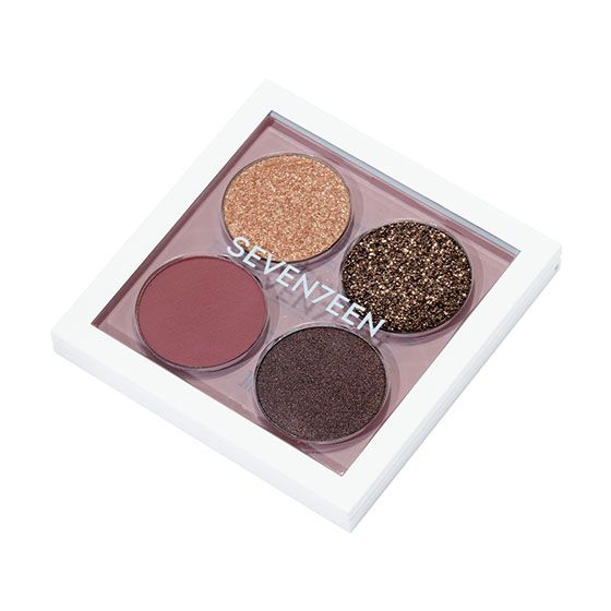 Seventeen Paleta de Farduri Vibrant Eyes Quad Palette 07 Nude Poetry 6.7g
