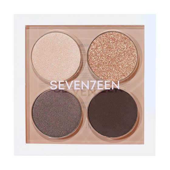 Seventeen Paleta de Farduri Vibrant Eyes Quad Palette 08 Grey Secret 6.7g 2