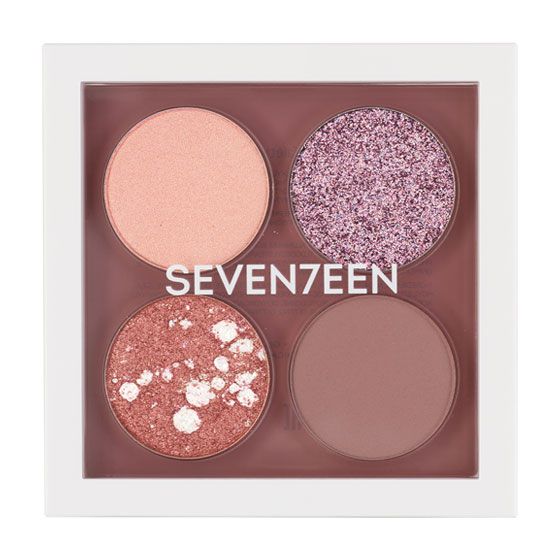 Seventeen Paleta de Farduri Vibrant Eyes Quad Palette 09 Pink Love 6.7g 2
