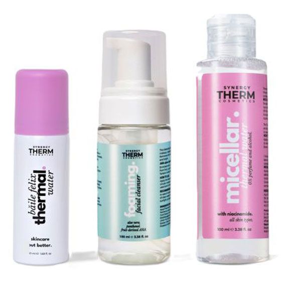 Synergy Therm Set Mini (Spuma Curatare+Apa termala+Apa Micelara) 2