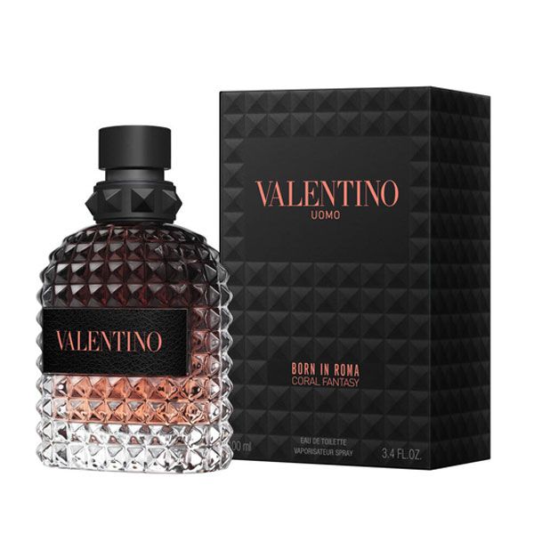 Valentino Uomo Born In Roma Coral Fantasy Apa de Toaleta pentru barbati detalii ambalaj