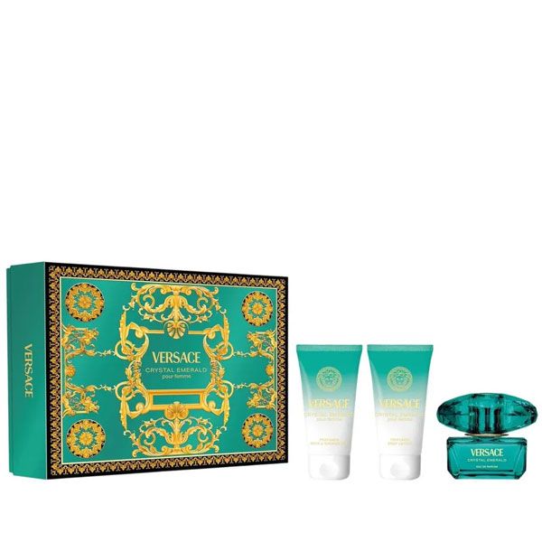 Versace Crystal Emerald Set (Apa de Parfum 50ml + Lotiune de Corp 50ml + Gel de Dus 50ml)